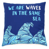 Tyynynpäällinen 45x45 Puuvilla Sininen We Are Waves