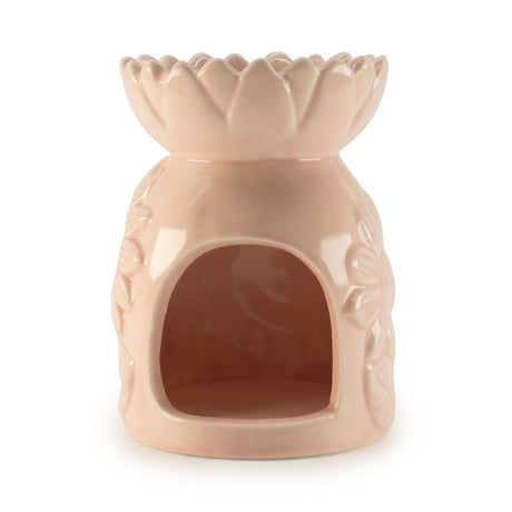 Keramisk solsikkeolje-brenner - pastellrosa