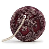 Jabón en una cuerda exfoliante uva morada
