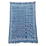 Çivit El Yapımı Atkı Chhota Çiçek 170x120cm