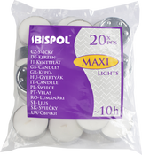 Velas Maxi Tealight sin aroma, 10 horas de duración