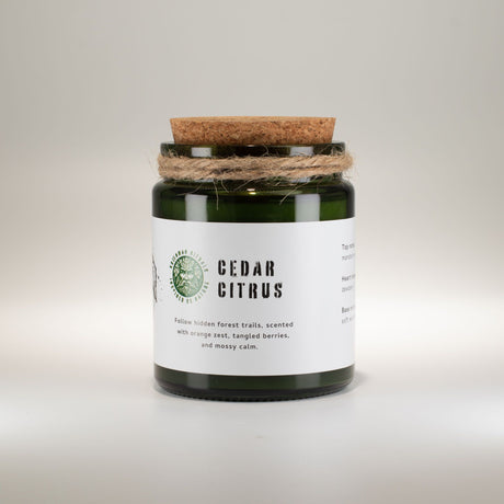 Greenman Woodwick sójová sviečka – céder citrus