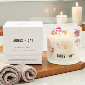 Agnes + Cat Botanical Soy Wax Candle – Roses of Sawrey, Scented Candle