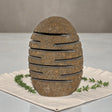 Natural Riverstone Candle Holder – Standing Stone Cut (10x13x22cm), Candles