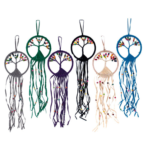 Dreamcatcher Macrame Tree of Life 12cm, 6 Pack