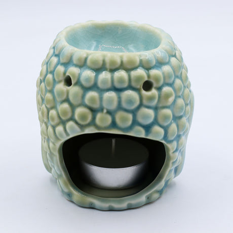 Buddha Oil Burner Wax Melt Warmer Blue