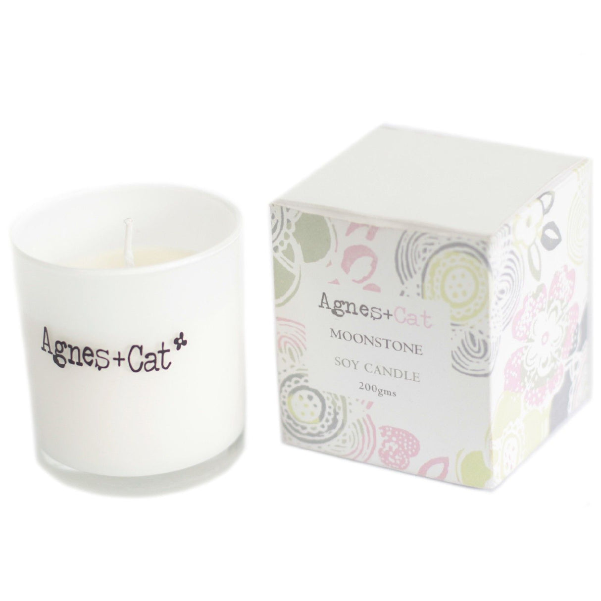 Agnes + Cat Votive Candle – Moonstone