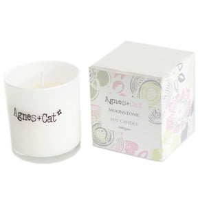 Agnes + Cat Votive Candle – Moonstone