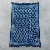 Çivit El Yapımı Atkı Chhota Çiçek 170x120cm