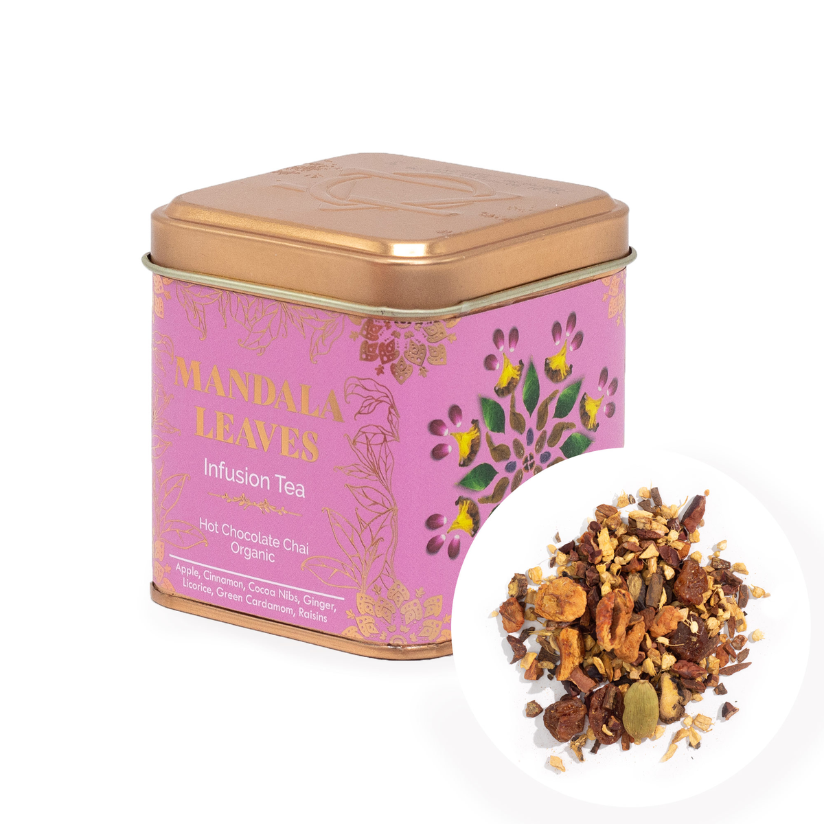 Organic Caffeine-Free Chocolate Chai Herbal Tea, 50g