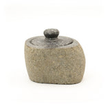 Pot de mise à la terre en pierre de rivière naturelle – Petit (env. 9x7cm)