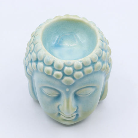 Buddha Oil Burner Wax Melt Warmer Blue
