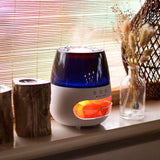 USB Himalayan Salt Ultrasonic Flame Effect Aroma Diffuser