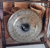 Gong s drvenim stalkom, 80cm crni