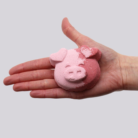 Bomba da bagno a forma di maialino cupcake alla vaniglia 70g