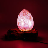 DriftGlow Lamp Crackle Lotus Flower Shade – Purple