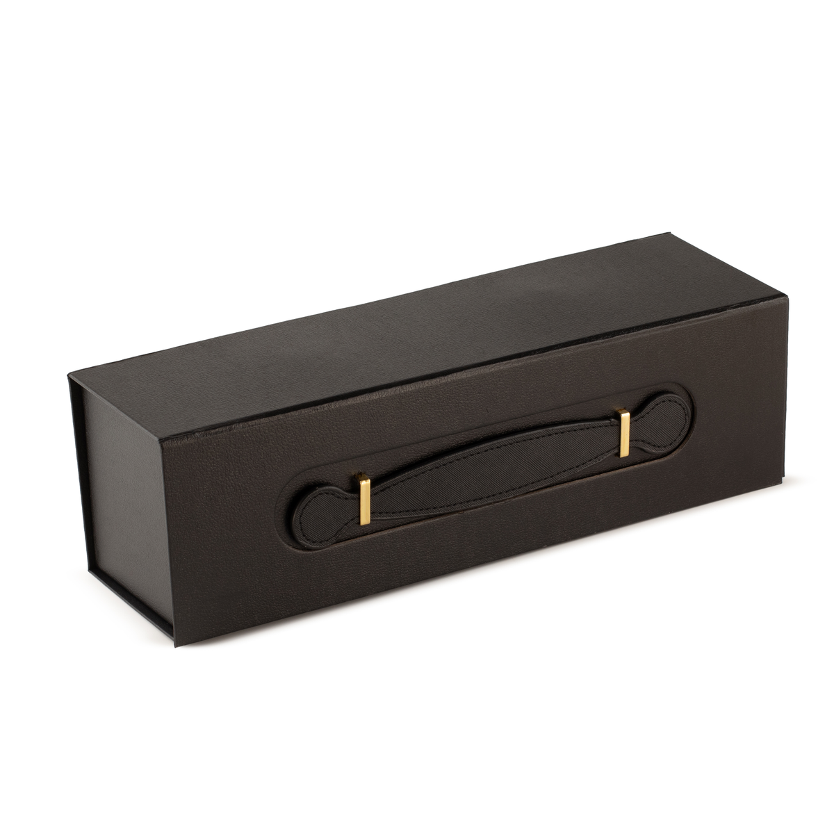 Flat Pack Gift Box - Wine Box Shape (33.5 × 10 × 10.5 cm) - Black