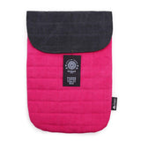 Quilted Padded Laptop Sleeve – Fuchsia & Charcoal
