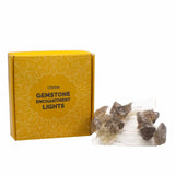 Cadena de luces USB con piedras preciosas de citrino