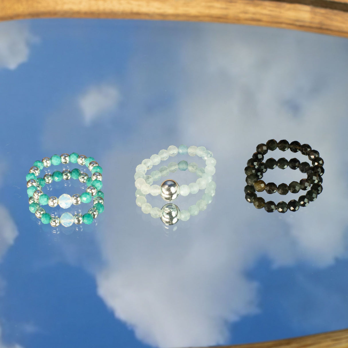Nymph Spirit Gemstone Ring Set – Endless Ocean