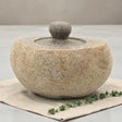 Natural Riverstone Grounding Pot – Large (approx 15x12cm)