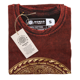 Stone Washed T-Shirt Chakra Maroon Small
