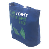 Cotton Tote Bag Blue - We Are Leaves