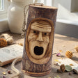 Tree Trunk Face – Bird House – Grumpy Old Man