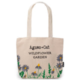 Garden Tote Bag With Embroidered Bees