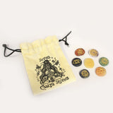 Комплект от 7 малки заоблени камъни за чакри