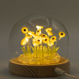 Floral Glow Gartenkuppel – 20 Sonnenblumen – LED USB
