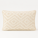 Classic Cushion Cover - Neutral Geo Creme - 30 × 50 cm - Lumber Style