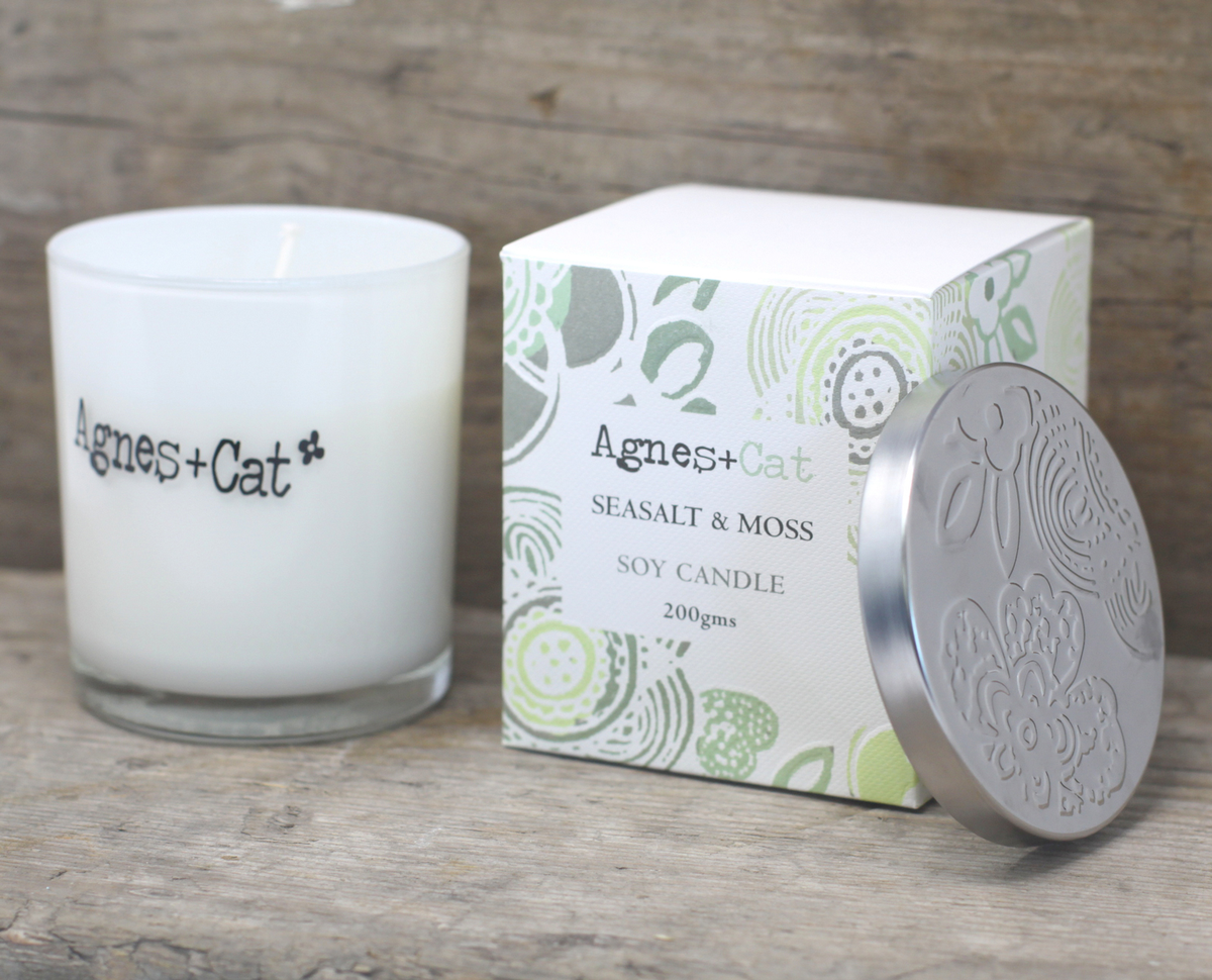 Soy Wax Votive Candle, Velvet Moon Scented
