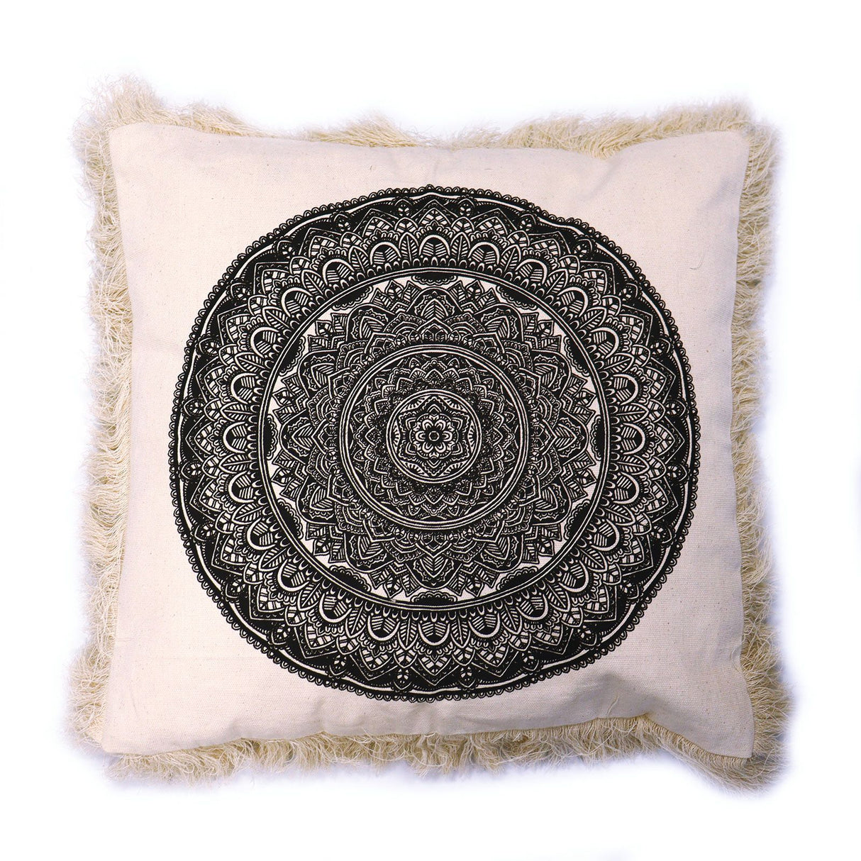 Tyynynpäällinen Mandala 45x45cm Musta Puuvilla