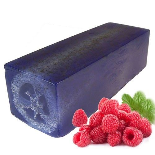 Exfoliating Loofah Soap Bar Raspberry 115g