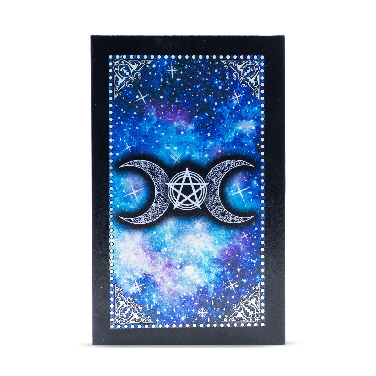 Jeu de cartes de tarot Blue Foil – Visage de lune – avec livret