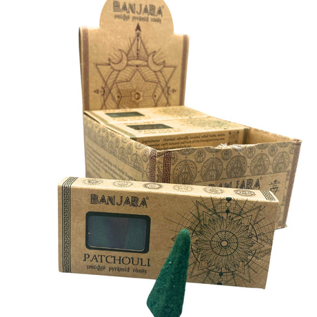 Patchouli suitsuke savukartiot, 10 kpl Banjara