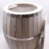 Beer Barrel Storage Table Whitewash