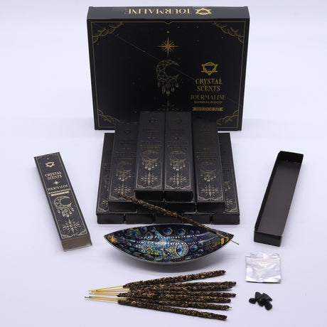 Tourmaline Crystal Scents Smudge Incense – Sandalwood