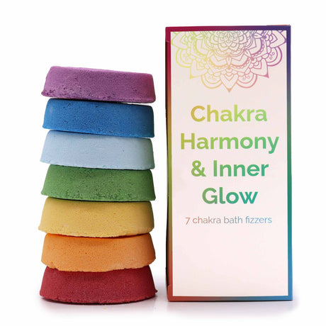 Set de regalo de 7 bombas de baño Chakra