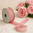 Baby Pink Ribbon 38mm x 20m Natural Texture - SHAMTAM.COM