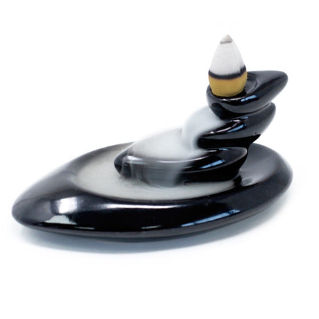 Back Flow Incense Burner - Small Pebbles - SHAMTAM.COM