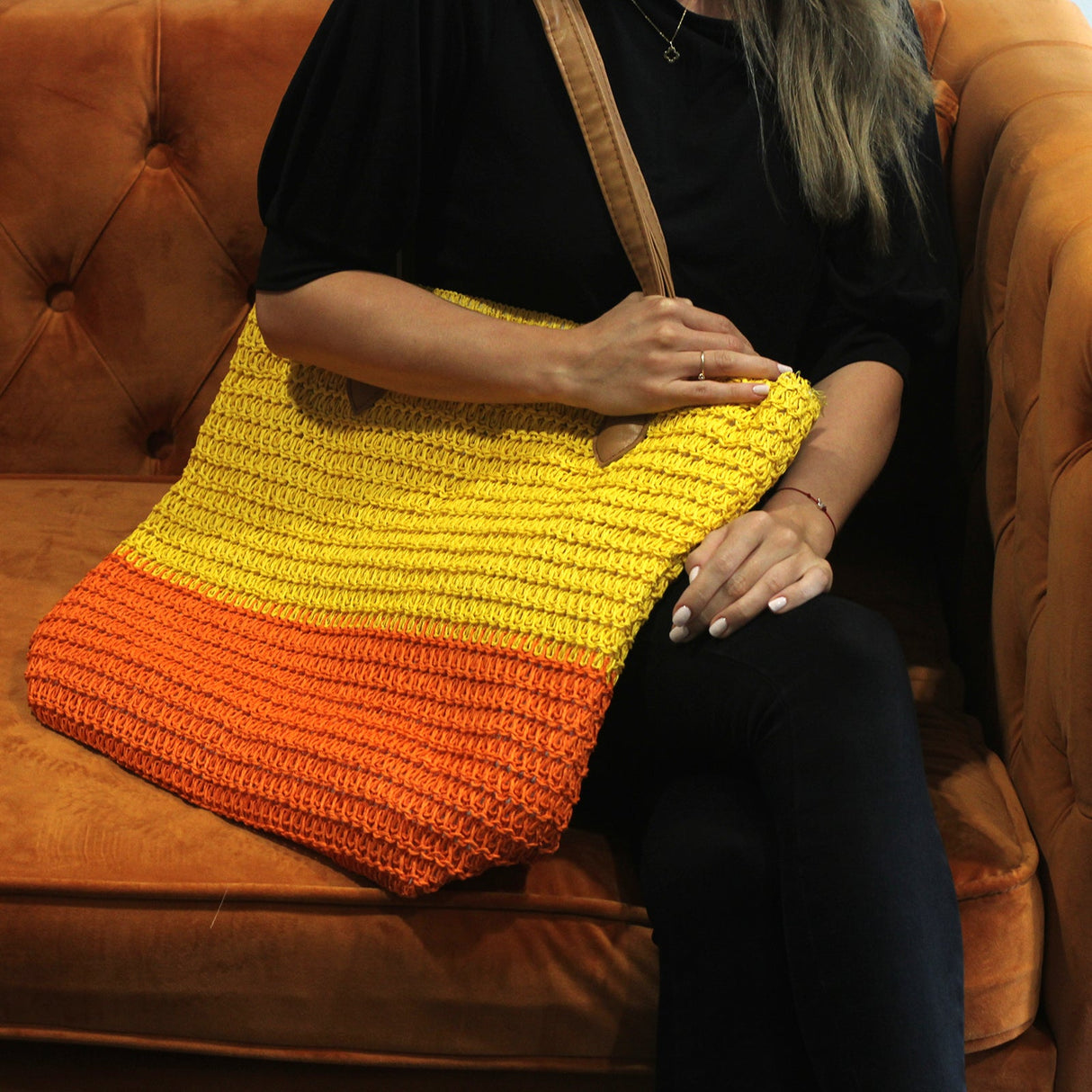 Tote Bag - Yellow & Orange - SHAMTAM.COM