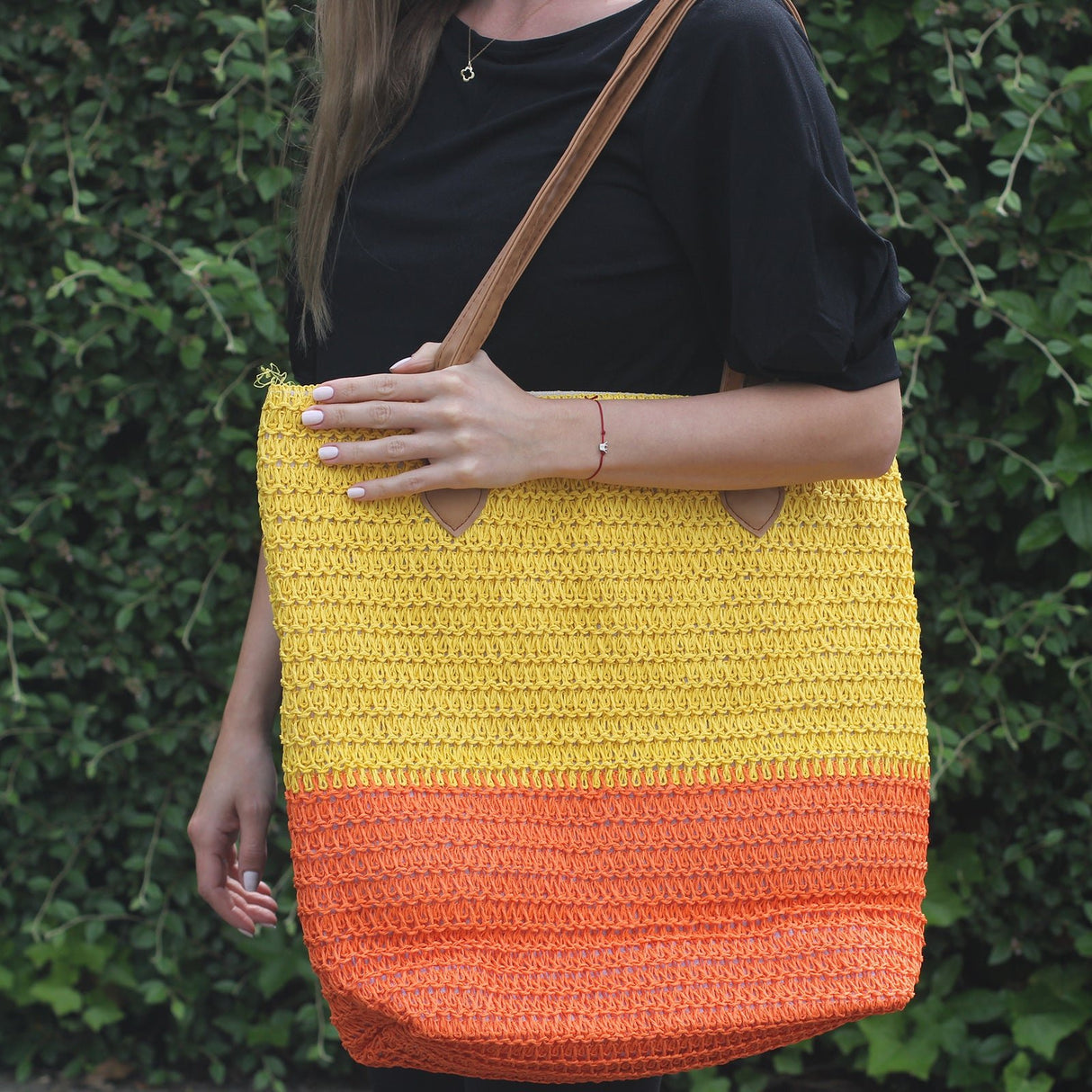 Tote Bag - Yellow & Orange - SHAMTAM.COM