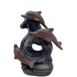 Backflow Incense Burner - Dolphin Wave - SHAMTAM.COM