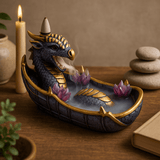 Backflow Incense Burner Dragon Amethyst Crystal - SHAMTAM.COM
