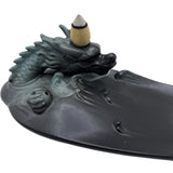 Backflow Incense Burner - Dragon in Pool with Surprising Details - SHAMTAM.COM