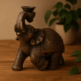 Backflow Incense Burner Elephant Wood Effect - SHAMTAM.COM