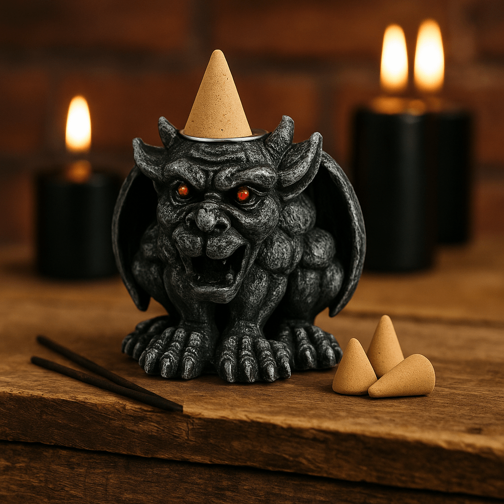 Backflow Incense Burner Gargoyle Cone Holder - SHAMTAM.COM