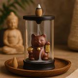 Backflow Incense Burner Money Cat Tube - SHAMTAM.COM